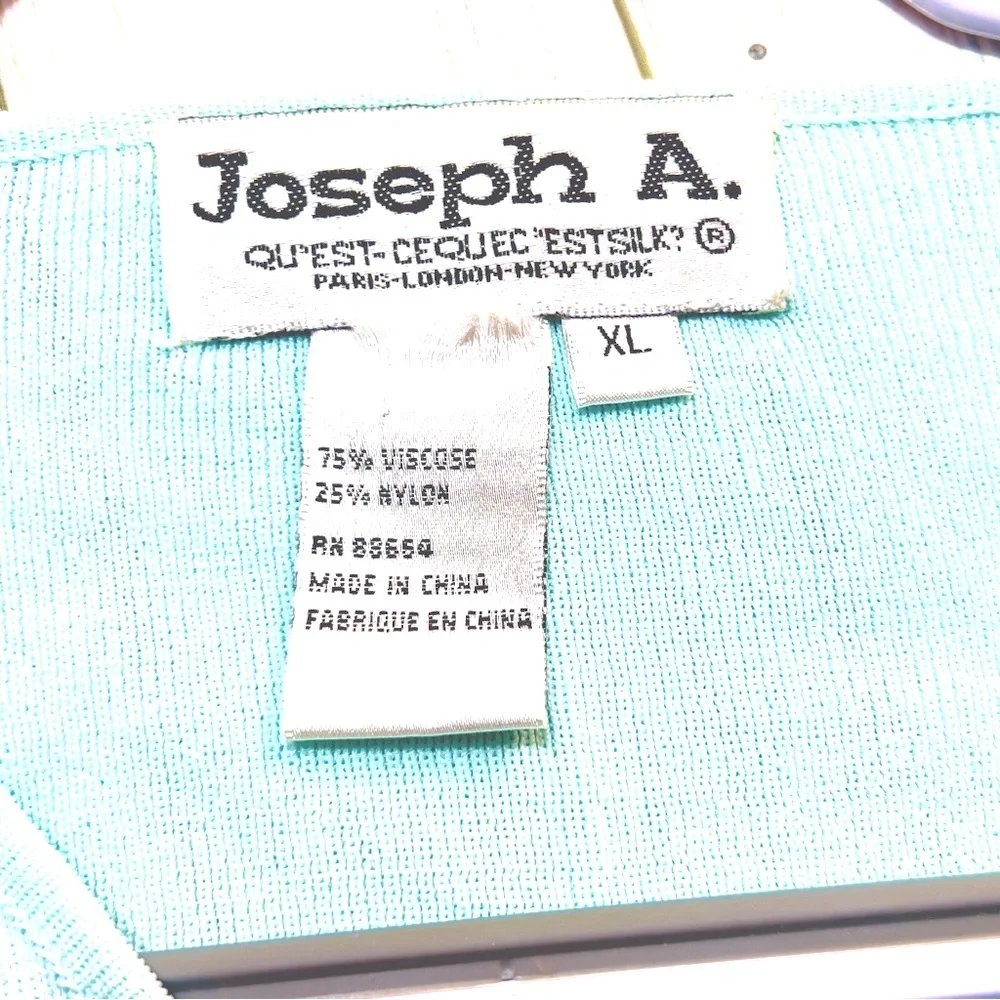 Joseph A Sky Blue Knit Hem Blouse - Picture 6 of 13